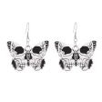 Wholesale Halloween Punk Style Dark Butterfly Skull Series Skull Alloy Earrings Online