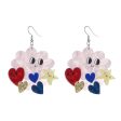 Wholesale Love Cloud Expression Earrings For Cheap