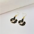 Wholesale Dark Style Cat Halloween Horror Funny Oil Drop Rose Phoenix Earrings Supply