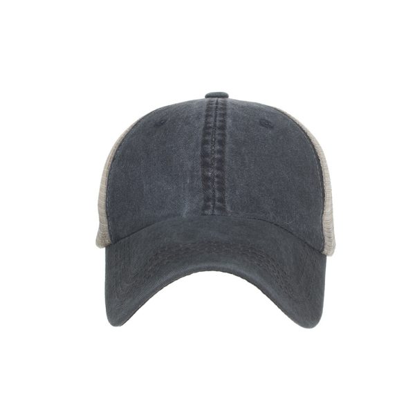 Wholesale Washed Cotton Smooth Mesh Baseball Cap For Discount