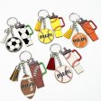 Wholesale 2pcs Sports Mother s Day Football Basketball Tassel Keychain Online Sale