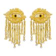 Wholesale Exaggerated Evil Eye Tassel Earrings Online Hot Sale