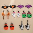 Wholesale Halloween Cartoon Printed Acrylic Earrings Hot on Sale