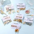 Wholesale Fashion Gold and Silver Natural Shell Scallop Earring Set Sale