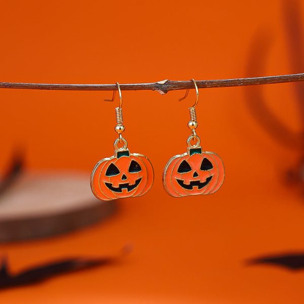 Wholesale Halloween Pumpkin Ghost Skull Earrings Hot on Sale