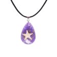 Wholesale 6pcs Natural Starfish Specimen Luminous Stone Necklace For Discount