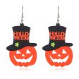 Wholesale Halloween Cartoon Printed Acrylic Earrings Hot on Sale