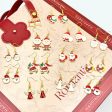 Wallesar Santa Claus Christmas Tree Cartoon Earrings Discount