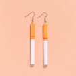 Wholesale Funny Personality Fun Simulation Cigarette Butt Earrings Online now