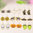 Wholesale Halloween Bat Pumpkin Ghost Acrylic Earrings Online Hot Sale