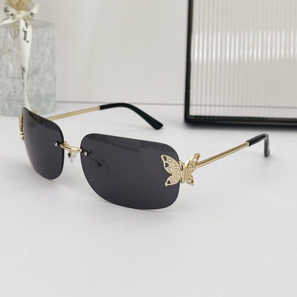 Wholesale Personalized Butterfly Square Frameless Sunglasses Online