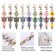 Wholesale Cartoon Colorful Butterfly Silicone Beaded Lanyard Keychain Online Hot Sale