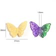 Wholesale 100pcs Acrylic Two-color Gradient Butterfly Crack Wing Beads Supply