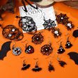 Wholesale Halloween Creative Funny Dark Ghost Bat Spider Skull Earrings Online now