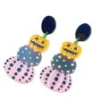 Wholesale Halloween Colorful Ghost Eyes Acrylic Earrings For Discount