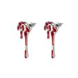 Wholesale Fashion Halloween Eclipse Blood Drop Earrings Online Sale