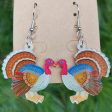 Wholesale 2 Pair Pack Acrylic Thanksgiving Turkey Celebration Party Earrings Online Sale