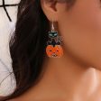 Wholesale Halloween Fashion Black Cat Pumpkin Ear Hooks Sale