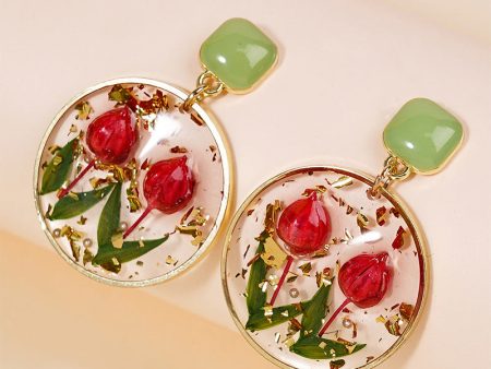 Wholesale Epoxy Eternal Pollen Bud Earrings on Sale