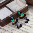 Wholesale Halloween Alloy Oil Drip Fashion Hat Boots Earrings Supply