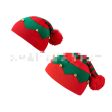 Wholesale Autumn and Winter Christmas Halloween Bell Parent-kid Knitted Striped Beanie Hot on Sale