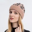 Wholesale  New Leopard Print Autumn winter Knit Hat Fashion