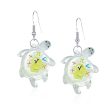 Wholesale Cartoon Transparent Luminous Turtle Acrylic Earrings For Discount