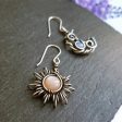 Wholesale Bohemian Retro Asymmetric Sun and Moon Earrings Online now