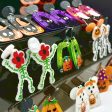 Wholesale Halloween Hollow Cartoon Ghost Pumpkin Cat Acrylic Earrings Hot on Sale