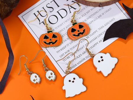 Wholesale Halloween Pumpkin Ghost Skull Earrings Hot on Sale