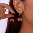 Wholesale Dark Style Halloween Pumpkin Skull Earrings Cheap