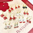 Wallesar Santa Claus Christmas Tree Cartoon Earrings Discount