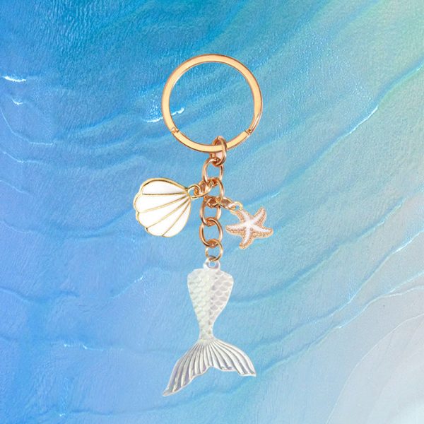 Wholesale Mermaid Tail Shell Keychain Fashion