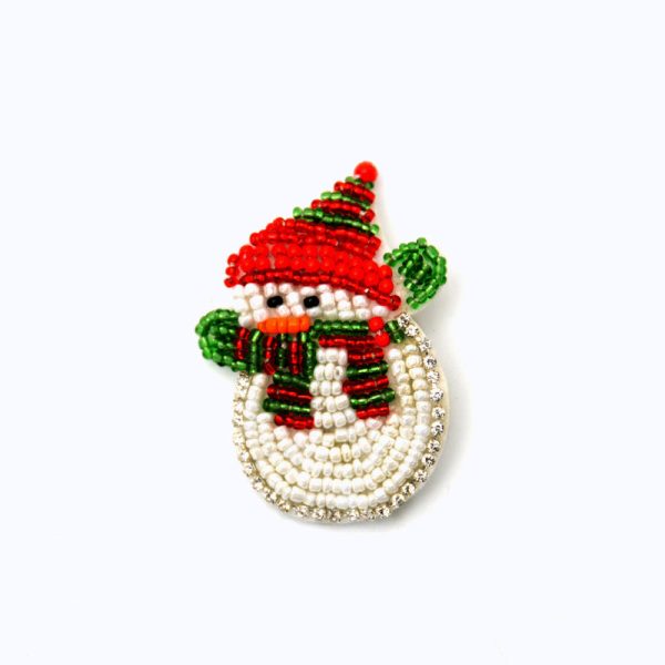 Wholesale Handmade Beaded Santa Claus Embroidery Patches Hat Clothes Decoration Supply