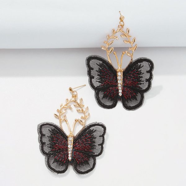 Wholesale Creative Ancient Style Embroidered Lace Butterfly Online now