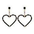 Wholesale Shiny Heart-shaped Diamond Earrings For Sale