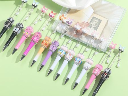 Wholesale 10pcs Heavy Industry Cartoon Cute DIY Beaded Pen For Discount