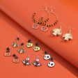 Wholesale Halloween Skull Bat Pumpkin Ghost Rice Bead Earrings For Sale