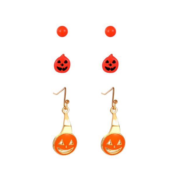 Wholesale Halloween Ghost Skull Vintage Exaggerated Stud Earrings Accessory Sale