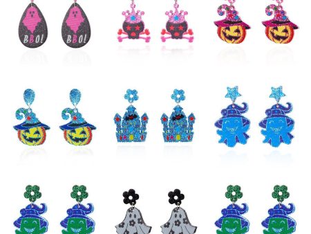 Wholesale Creative Halloween Acrylic Earrings Supply