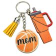 Wholesale 2pcs Sports Mother s Day Football Basketball Tassel Keychain Online Sale