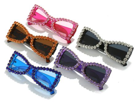 Wholesale Butterfly Rhinestone Sparkling Prom Party Hip Hop Sunglasses Discount