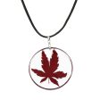 Wholesale 6pcs Resin Dripping Glue Dried Flower Maple Leaf Fashion Handmade Necklace Supply