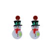 Wholesale Cartoon Cute Santa Claus Acrylic Earrings For Discount