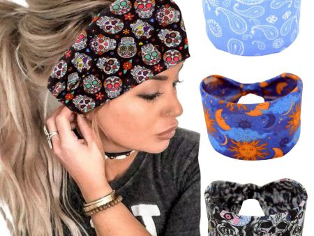 Wholesale Bohemian Wide Brim Sports Headscarf Elastic Headband Online