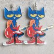 Wholesale Guitar Cat Elephant Puppy Student Teacher Earrings Online Sale