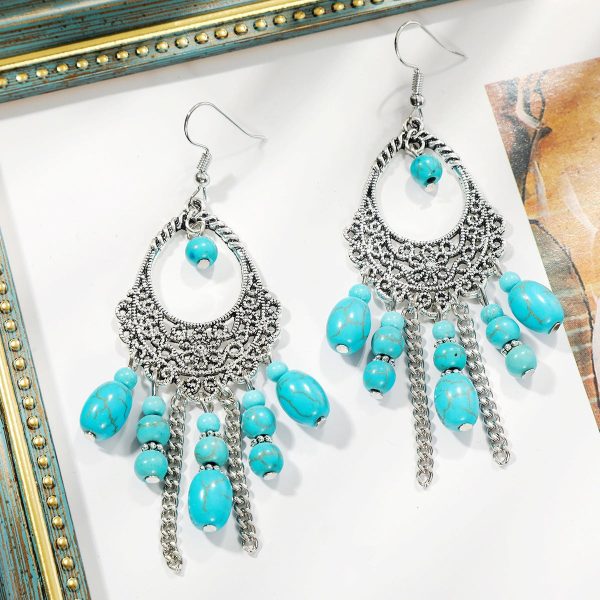 Wholesale Ethnic Turquoise Bohemian Vintage Earrings Discount