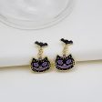 Wholesale Halloween Funny Exaggerated Skull Ghost Cross Earrings Fashion