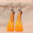 Wholesale Halloween Skull Tassel Multicolor Earrings Sale