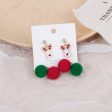 Wholesale 925 Silver Needle Christmas Asymmetric Old Man Gift Candy Snowman Elk Cane Earrings Online